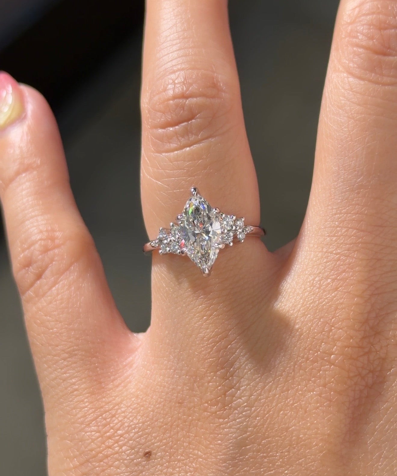 1.55ct D-VS1 Marquise Lab Diamond Nova - PBD Engagement Rings