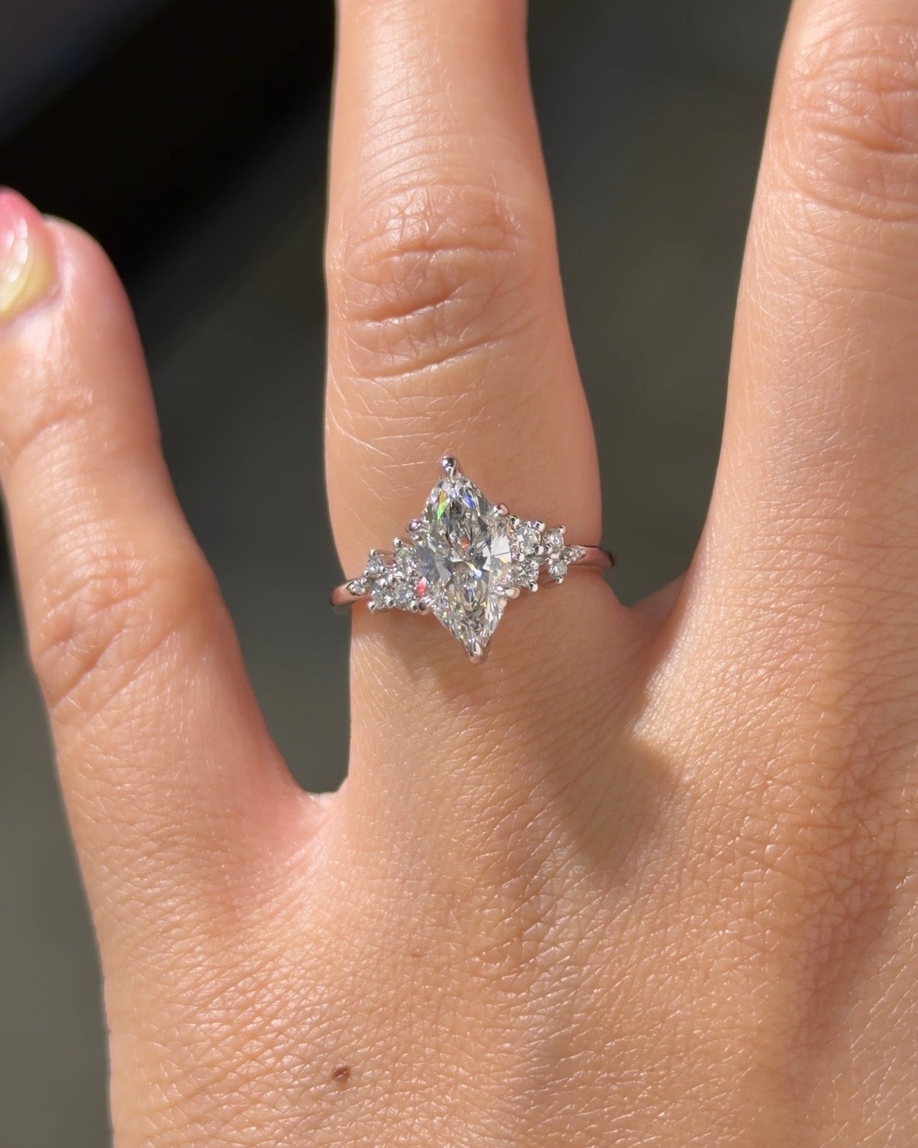 1.55ct D-VS1 Marquise Lab Diamond Nova - PBD Engagement Rings