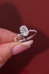 1.55ct D-VVS1 Oval Lab Diamond Daisy