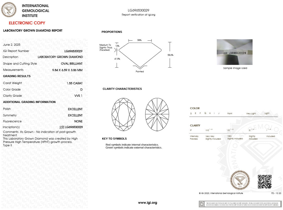 1.55ct D - VVS1 Oval Lab Diamond Daisy - PBD Engagement Rings