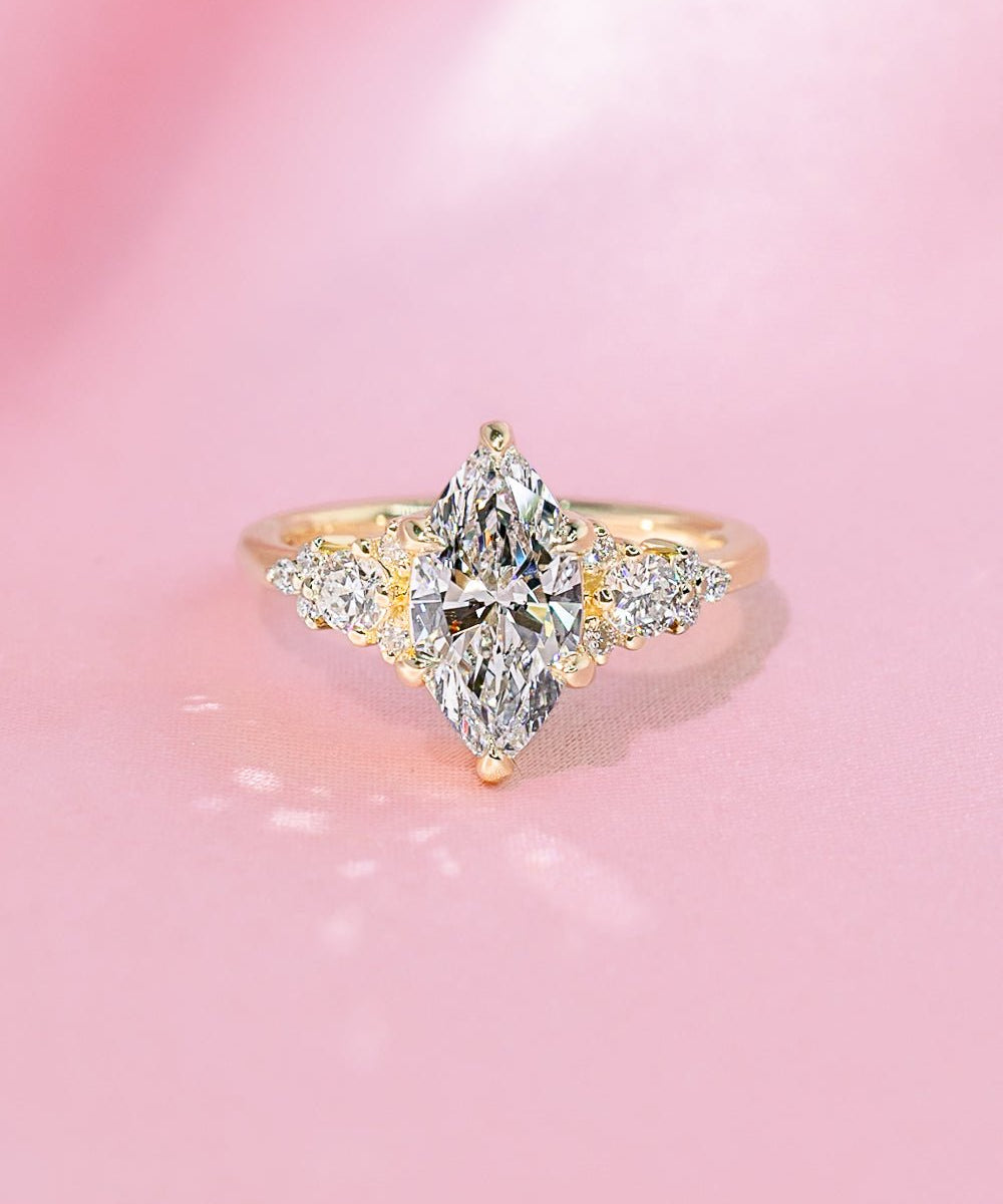 1.55ct E - VS1 Marquise Lab Diamond Brandi - PBD Engagement Rings