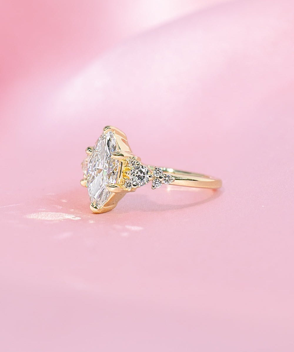 1.55ct E - VS1 Marquise Lab Diamond Brandi - PBD Engagement Rings