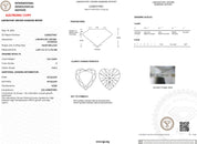 1.55ct E-VVS2 Heart Lab Diamond Lindsey Engagement Rings Princess Bride Diamonds 