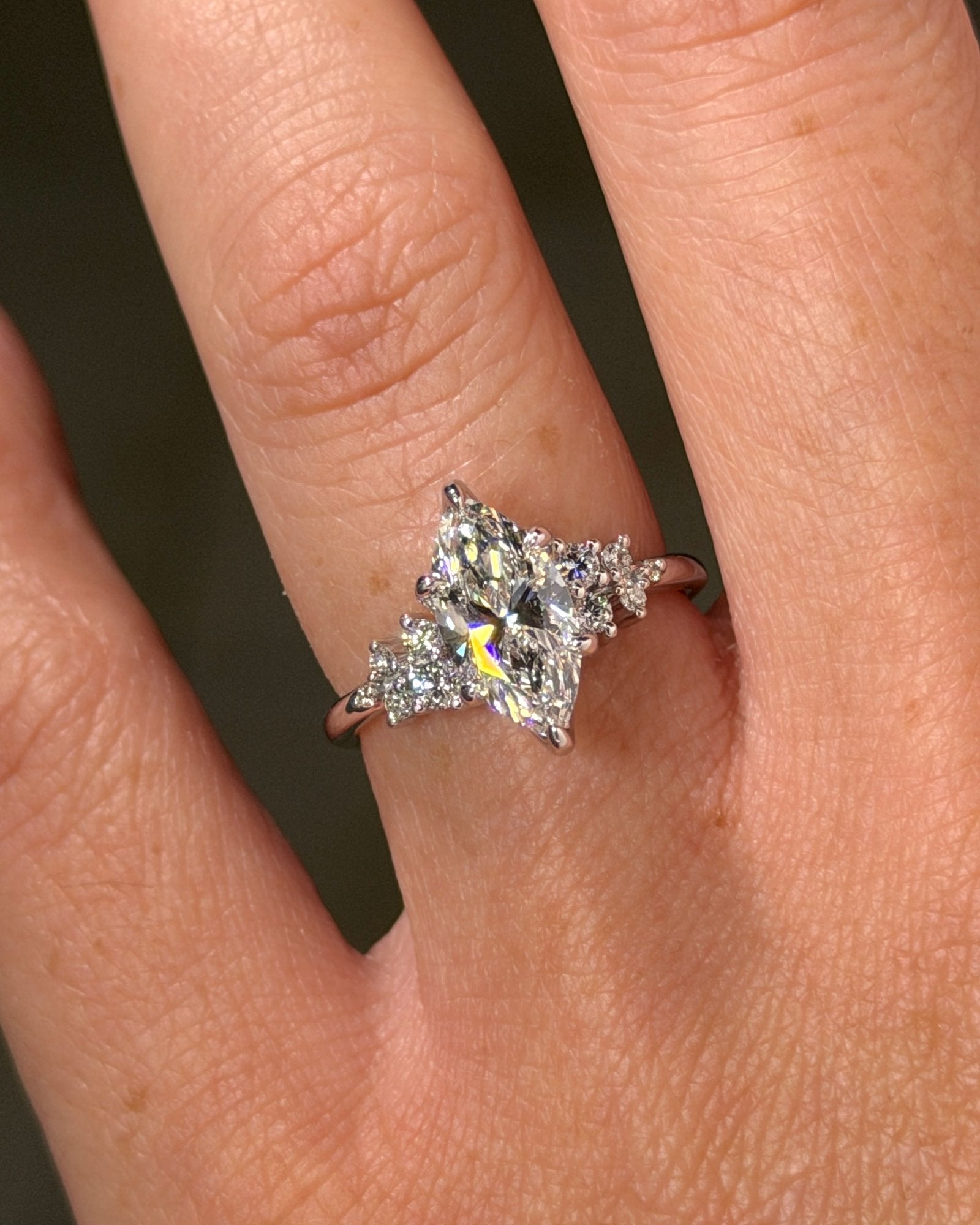1.55ct E-VVS2 Marquise Lab Diamond Nova - PBD Engagement Rings