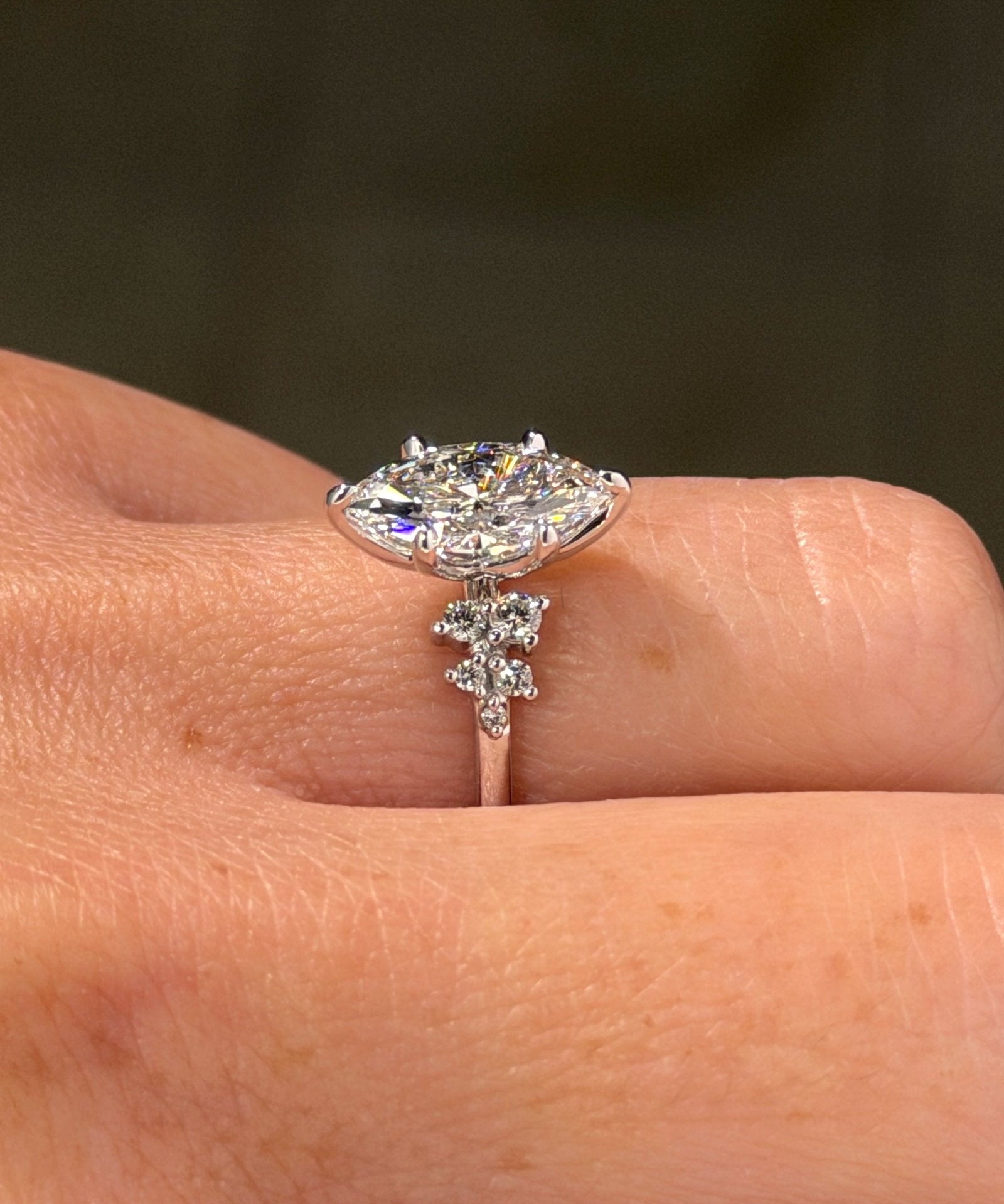 1.55ct E-VVS2 Marquise Lab Diamond Nova - PBD Engagement Rings