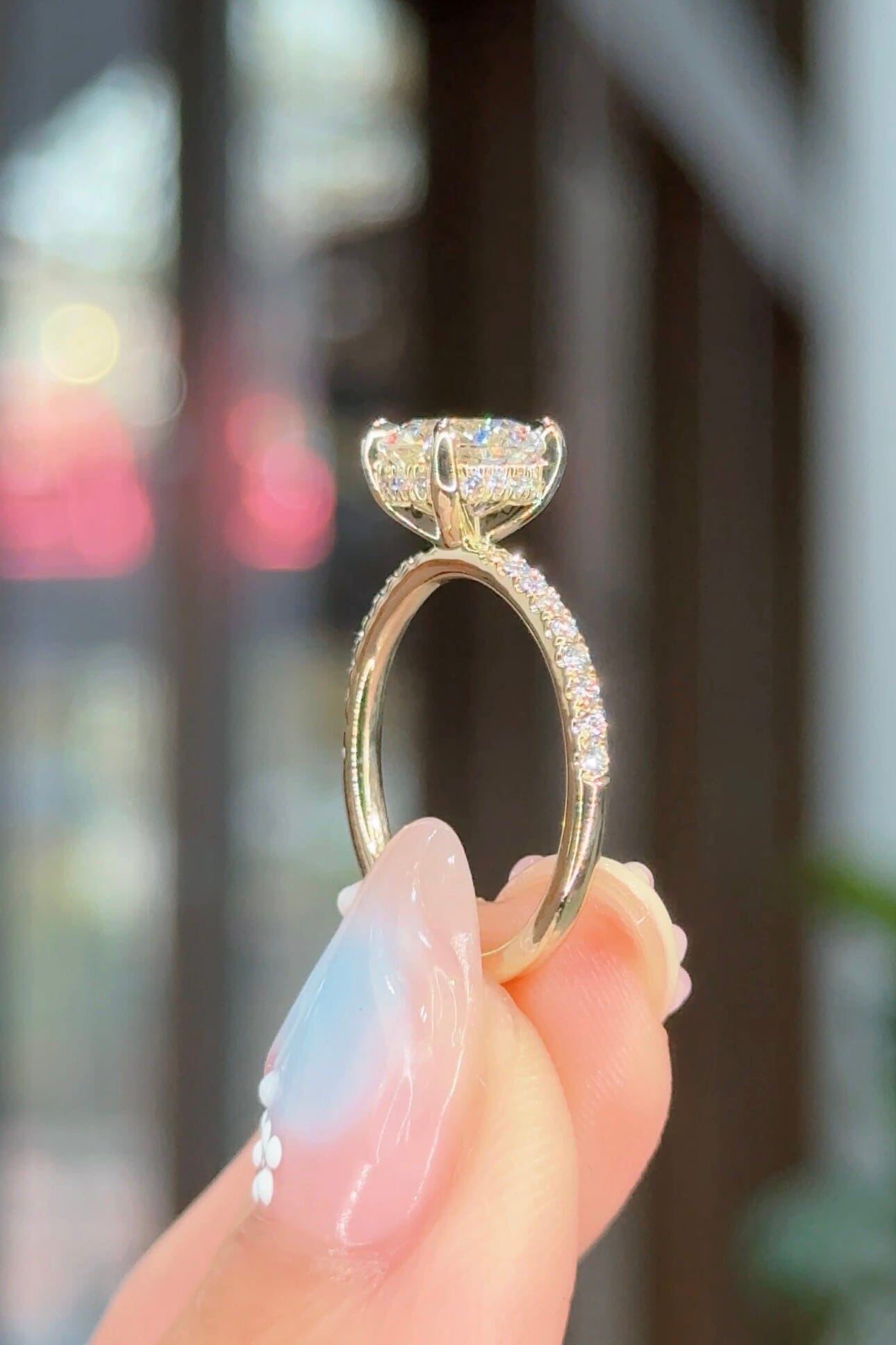1.56ct D-VS1 Round Lab Diamond Kayla Engagement Rings Princess Bride Diamonds 