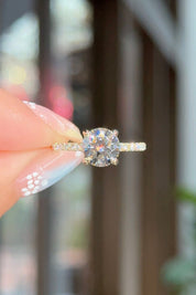 1.56ct D-VS1 Round Lab Diamond Kayla Engagement Rings Princess Bride Diamonds 