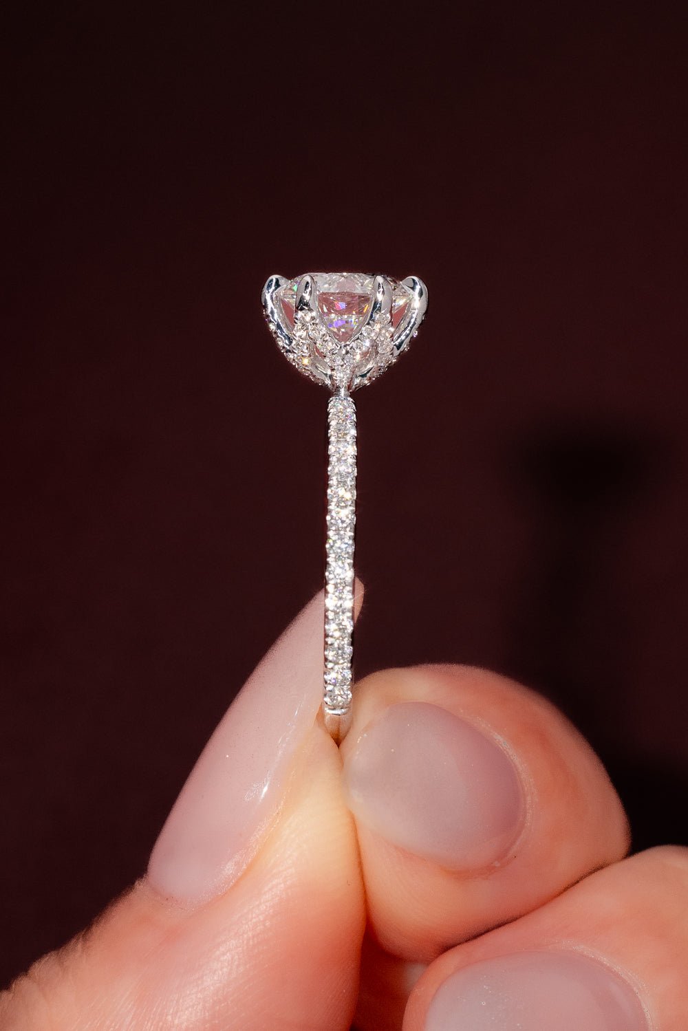 1.56ct E - VS1 Round Lab Diamond Samantha - PBD Engagement Rings