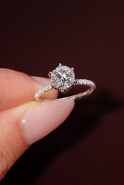 1.56ct E - VS1 Round Lab Diamond Samantha - PBD Engagement Rings