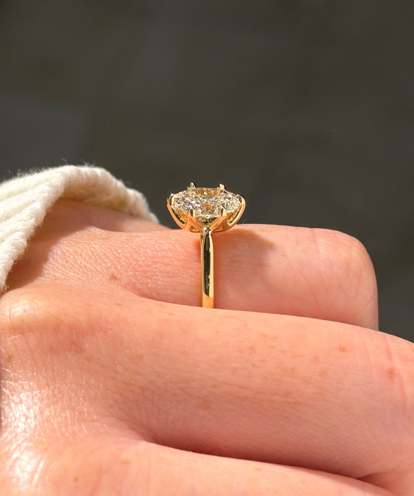1.57ct D-VS1 Oval Lab Diamond Victoria - PBD Engagement Rings