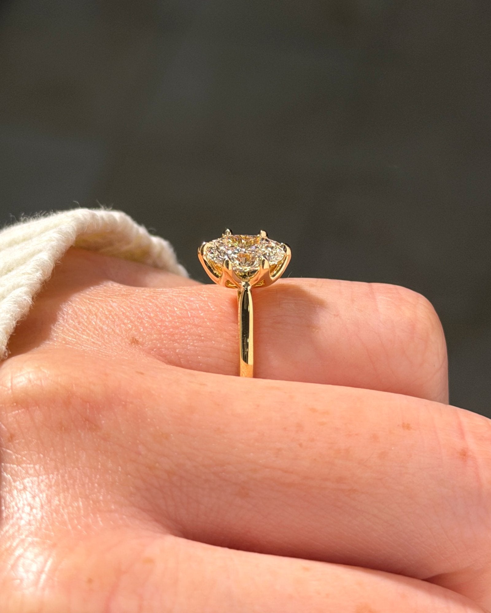 1.57ct D-VS1 Oval Lab Diamond Victoria - PBD Engagement Rings