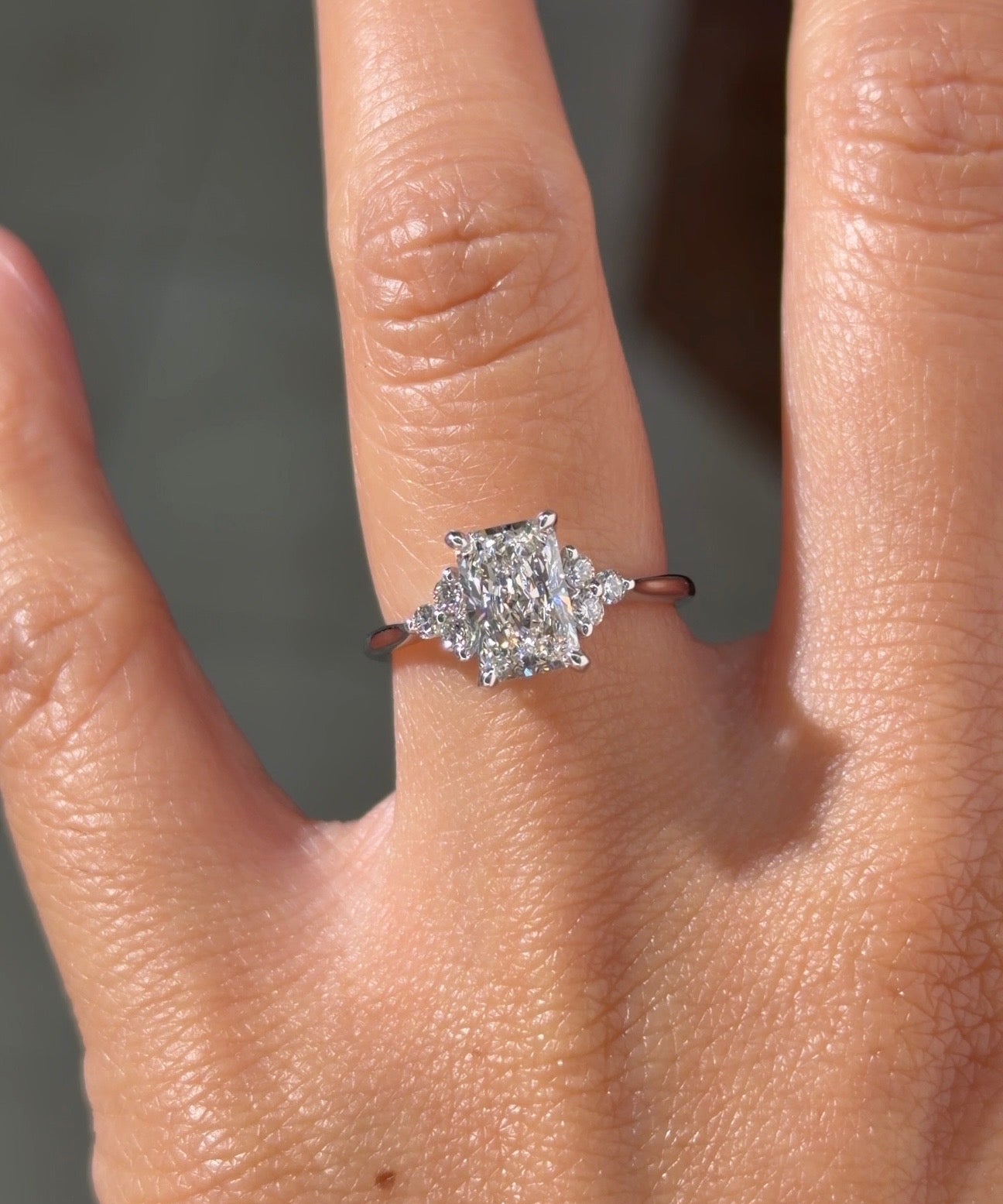 1.57ct D - VS1 Radiant Lab Diamond Lindsey - PBD Engagement Rings