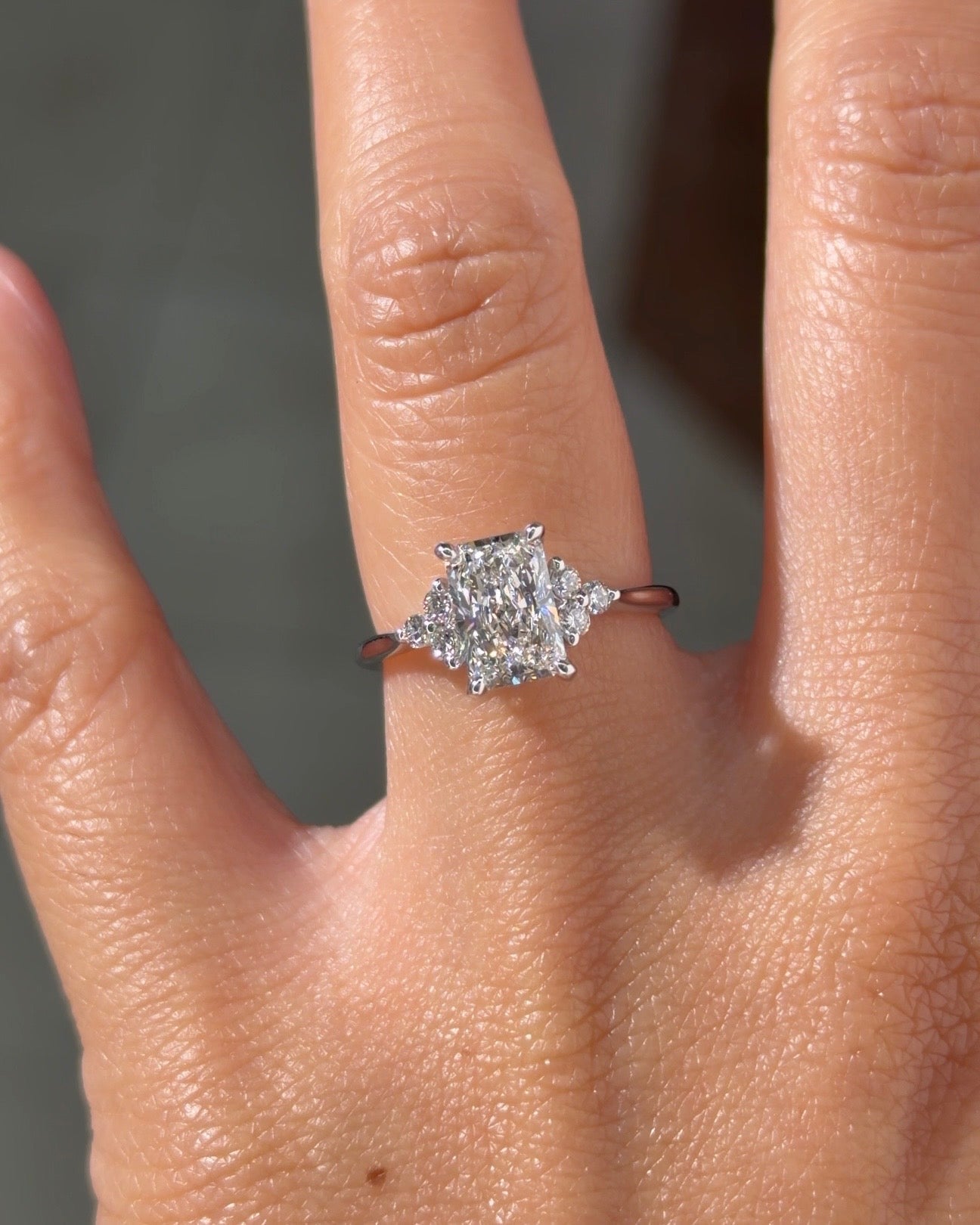 1.57ct D - VS1 Radiant Lab Diamond Lindsey - PBD Engagement Rings