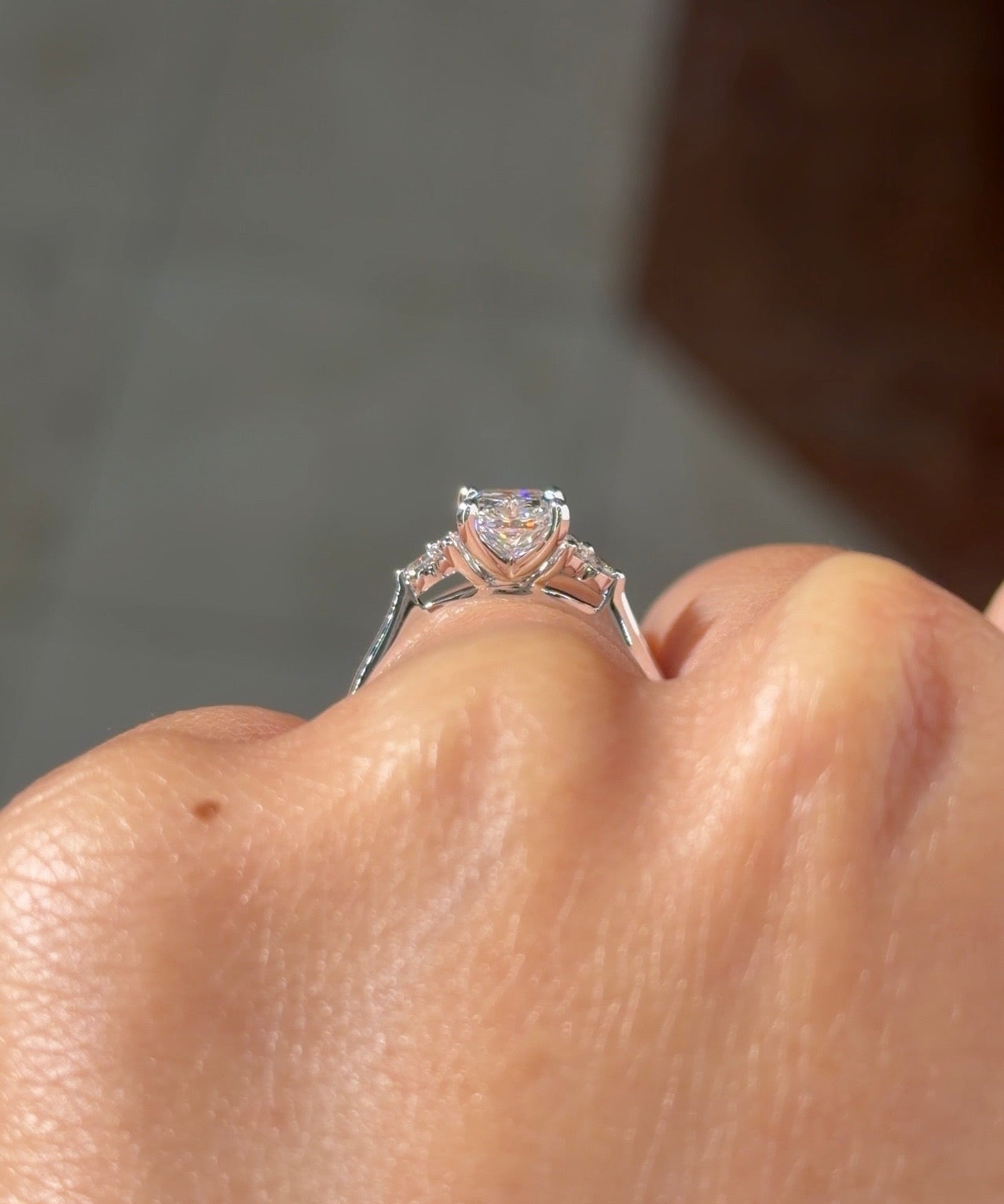 1.57ct D - VS1 Radiant Lab Diamond Lindsey - PBD Engagement Rings