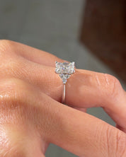1.57ct D - VS1 Radiant Lab Diamond Lindsey - PBD Engagement Rings