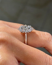 1.57ct F-VVS2 Marquise Lab Diamond Duchess - PBD Engagement Rings