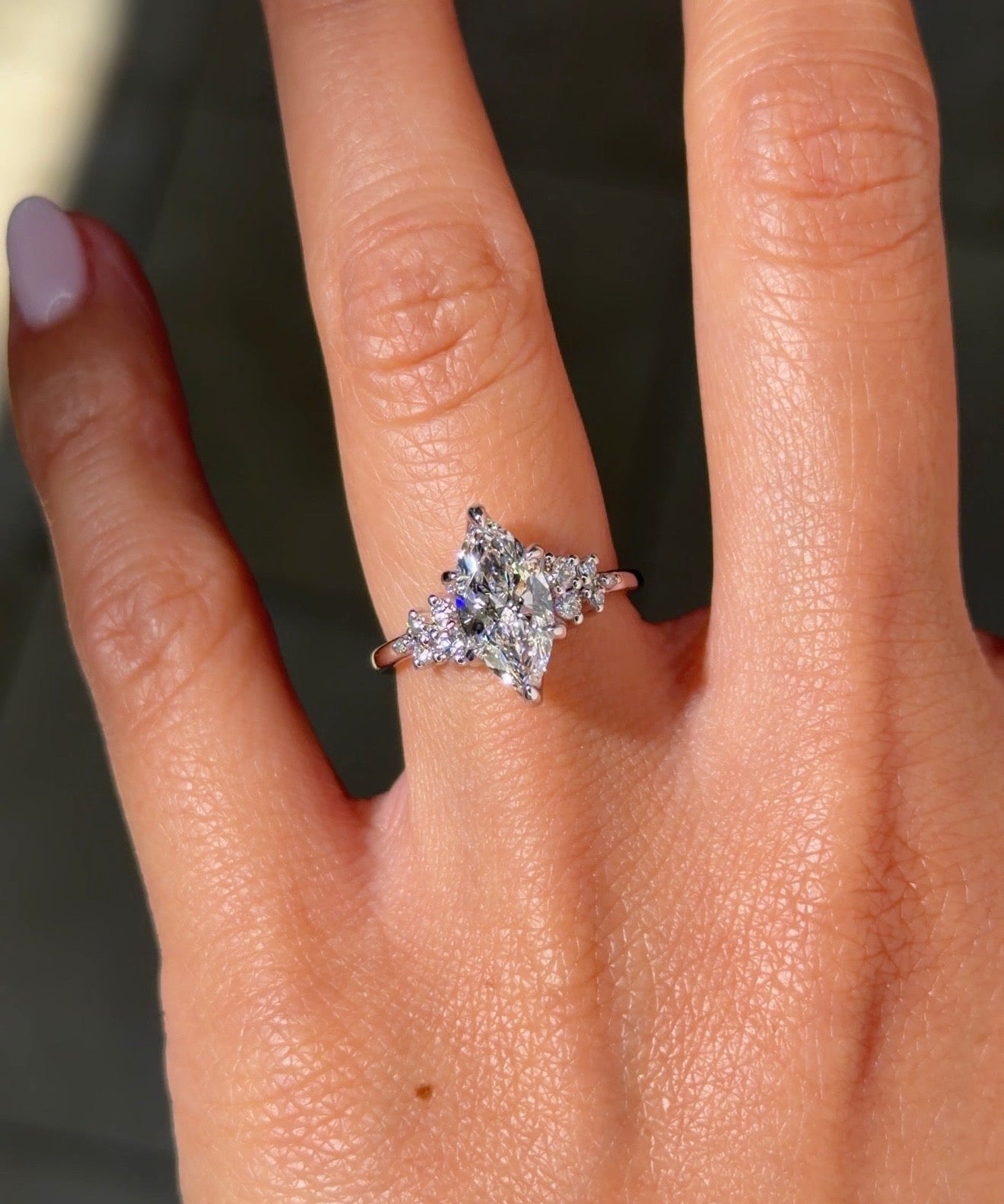 1.59ct D - VVS2 Marquise Lab Diamond Nova - PBD Engagement Rings