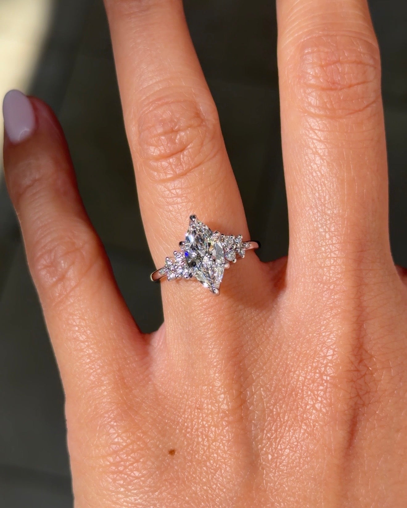 1.59ct D - VVS2 Marquise Lab Diamond Nova - PBD Engagement Rings