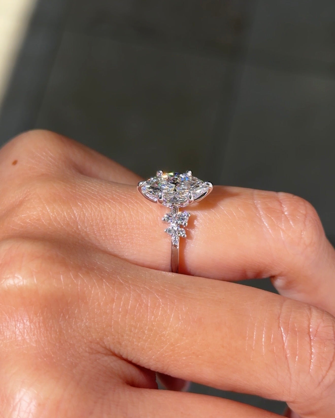 1.59ct D - VVS2 Marquise Lab Diamond Nova - PBD Engagement Rings