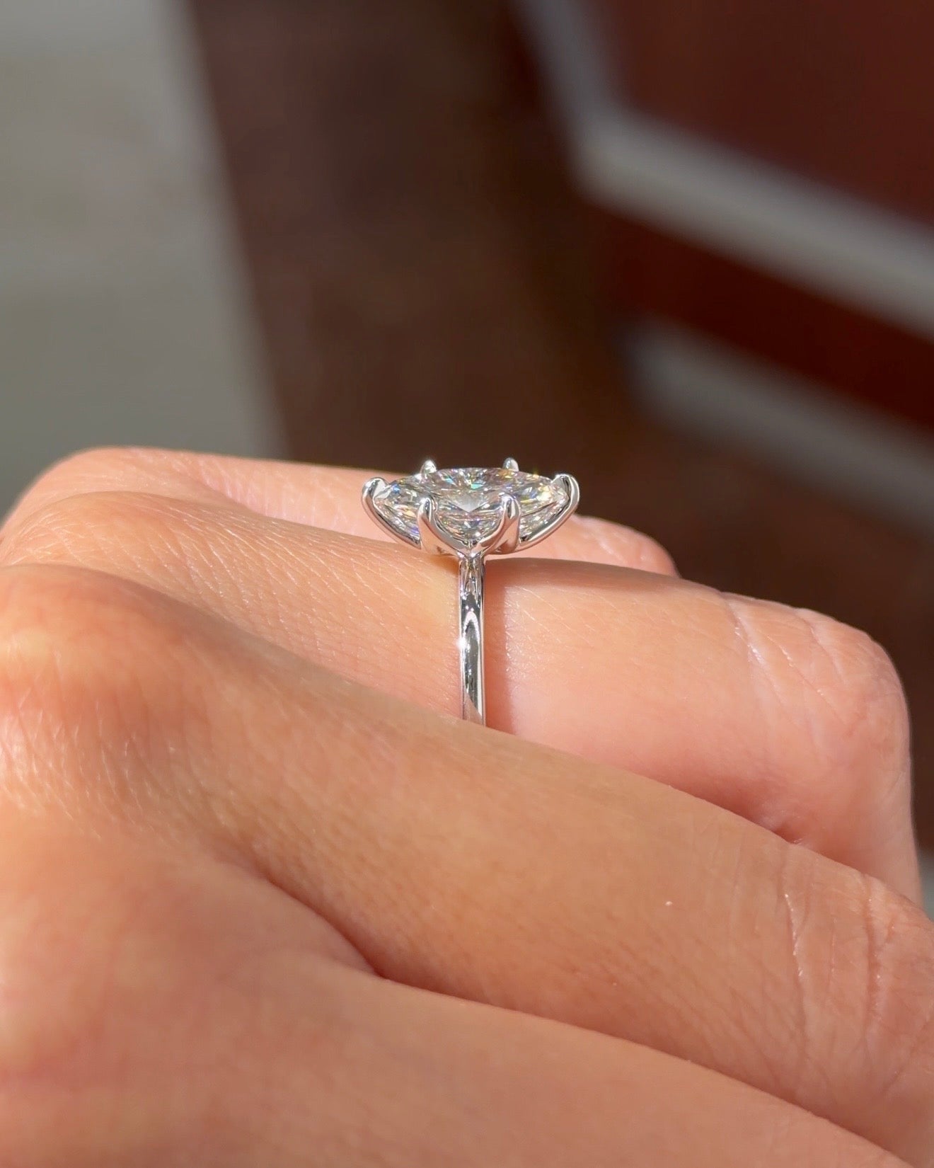 1.59ct F - VVS2 Marquise Lab Diamond Caraline - PBD Engagement Rings