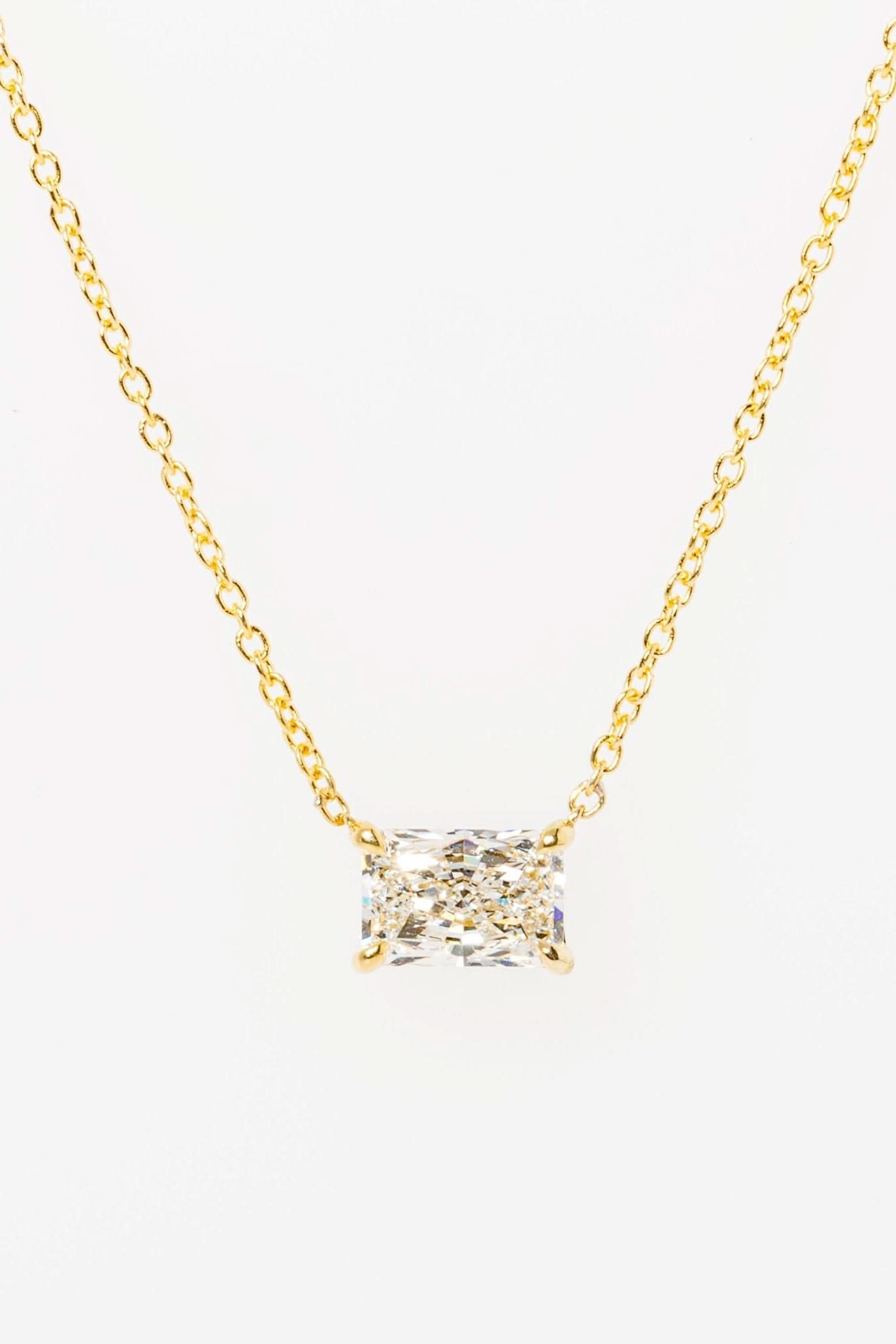 1.5ct Brandi Radiant Necklace - PBD Necklaces