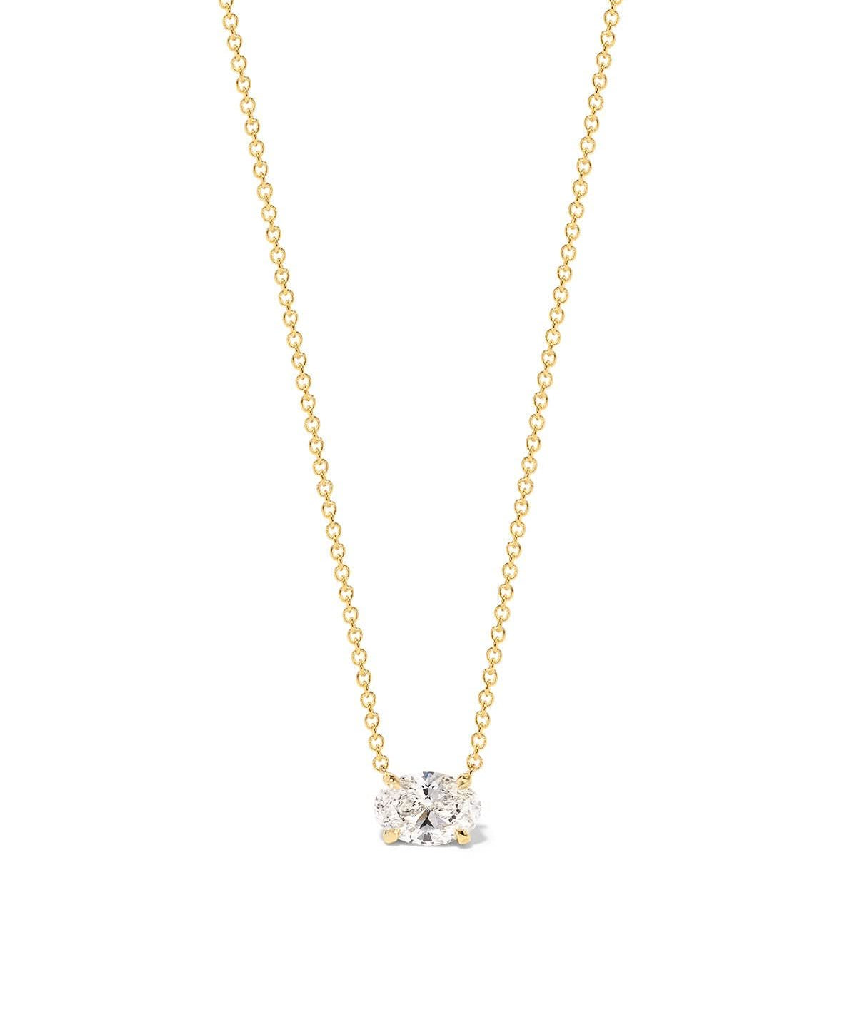 1.5ct East West Oval Brandi Necklace - PBD Necklaces