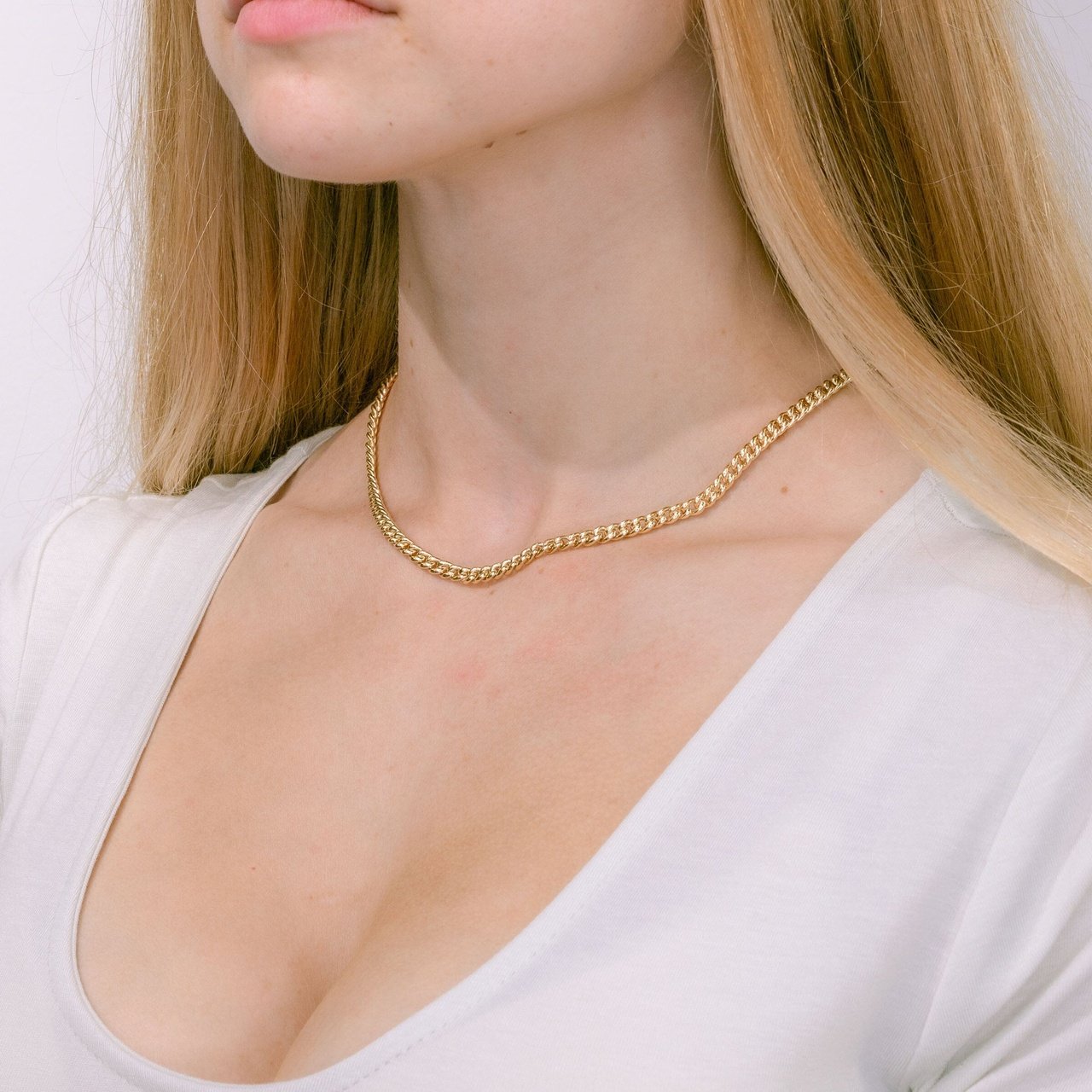 16" Dainty Bubble Cuban Link Chain Necklaces Princess Bride Diamonds 