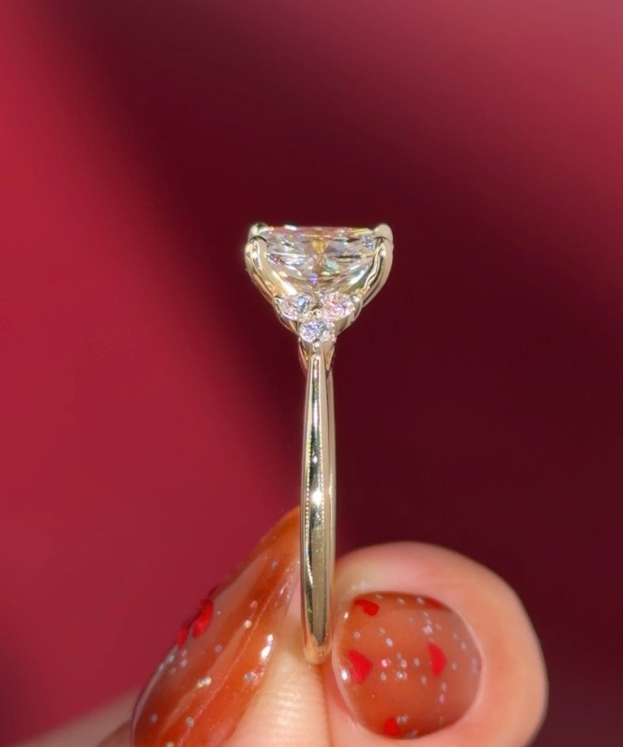 1.60ct D - VS1 Cushion Lab Diamond Lindsey - PBD Engagement Rings