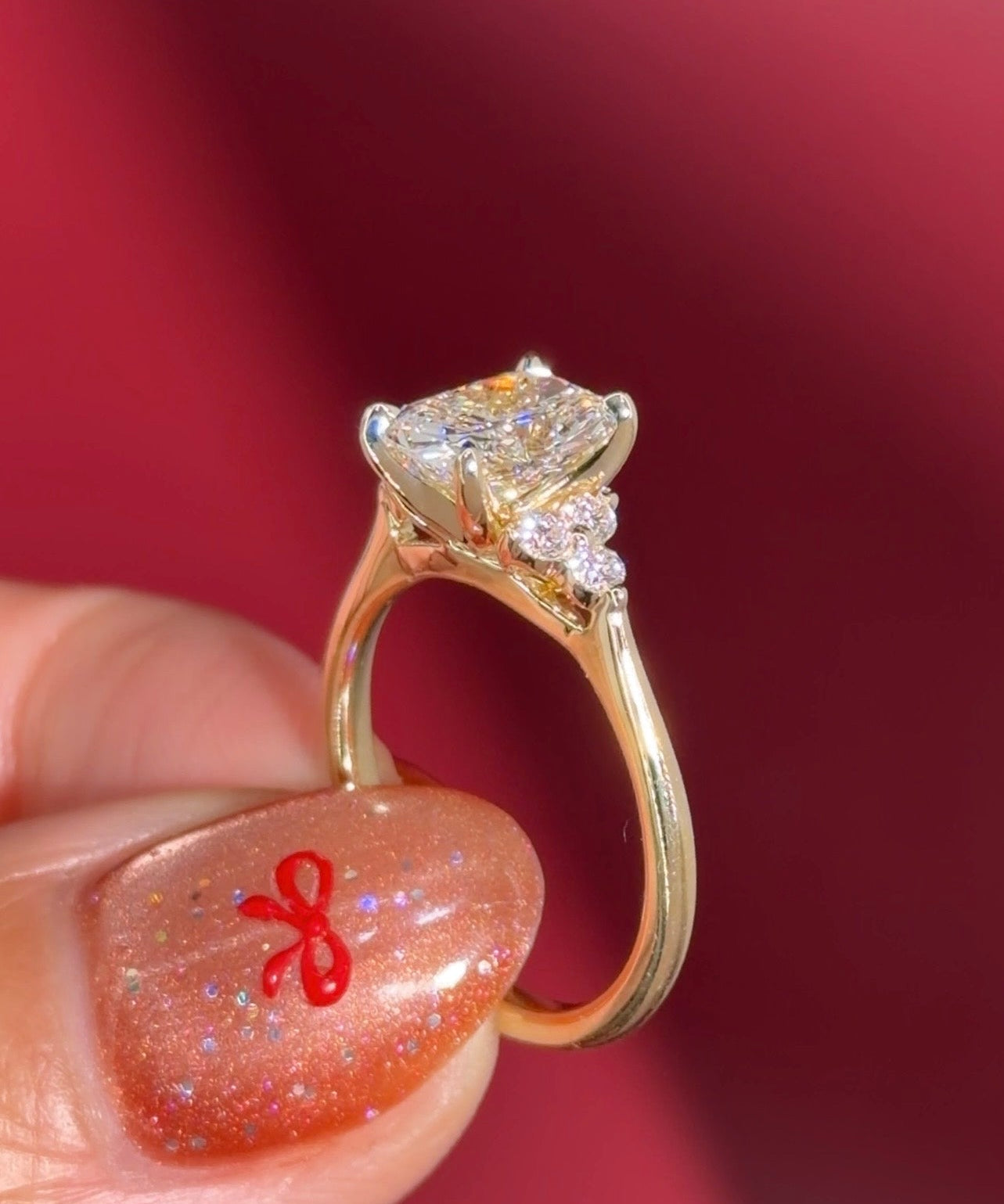 1.60ct D - VS1 Cushion Lab Diamond Lindsey - PBD Engagement Rings