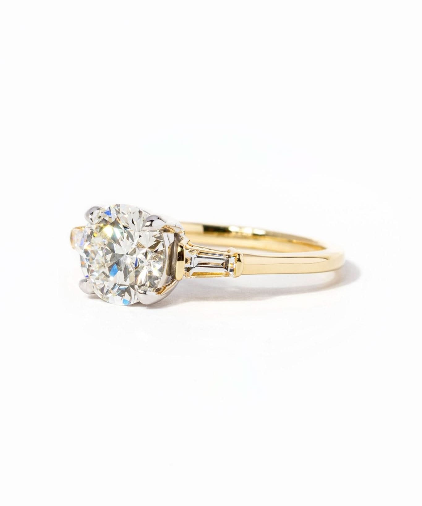 1.66ct E - VS1 Round Lab Diamond Emma - PBD Engagement Rings