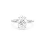 1.6mm Alice Oval Engagement Rings Princess Bride Diamonds 