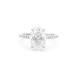 1.6mm Alice Oval Engagement Rings Princess Bride Diamonds 