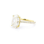 1.6mm Alice Oval Engagement Rings Princess Bride Diamonds 