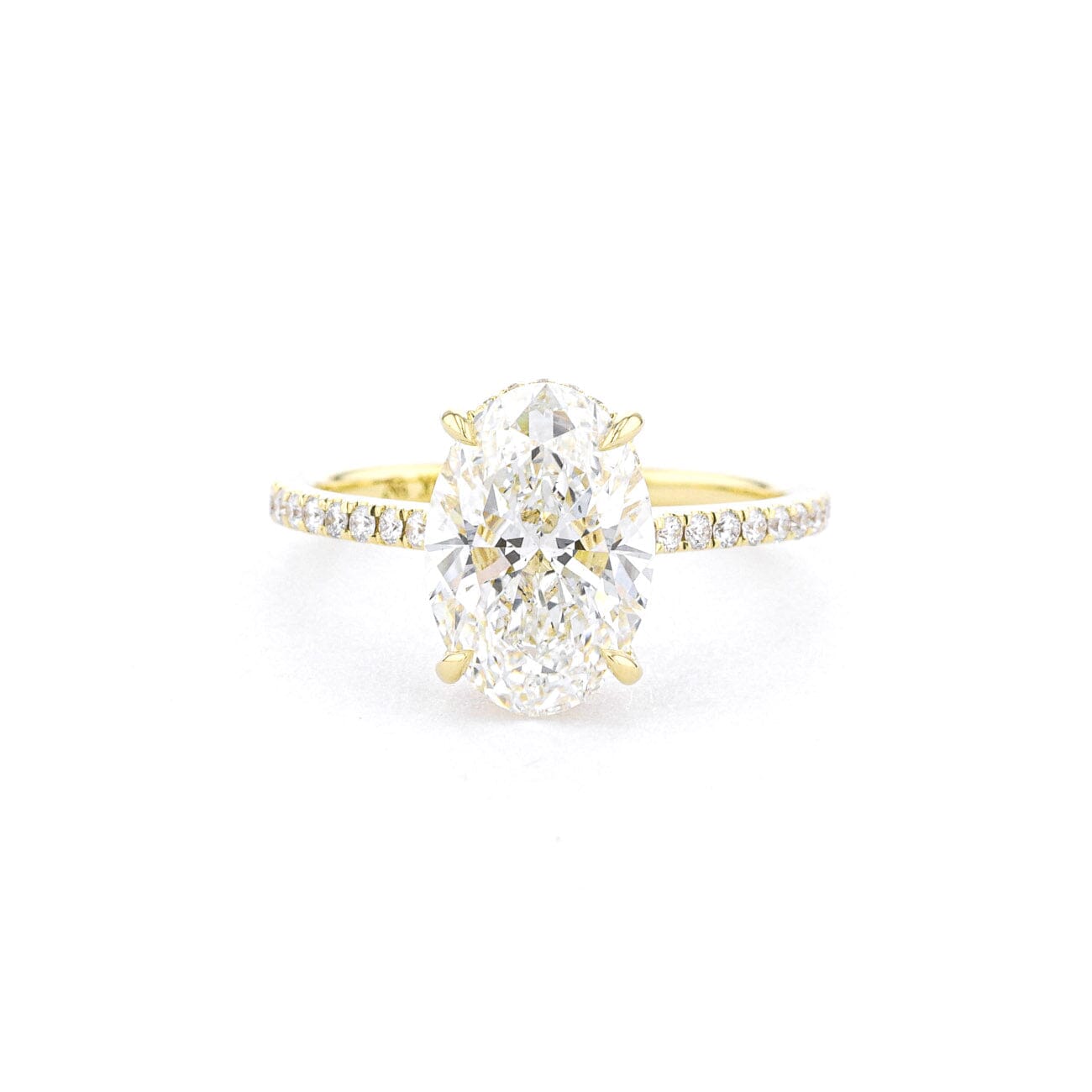 1.6mm Alice Oval Engagement Rings Princess Bride Diamonds 
