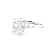 1.6mm Alice Oval High Polish Engagement Rings Princess Bride Diamonds 