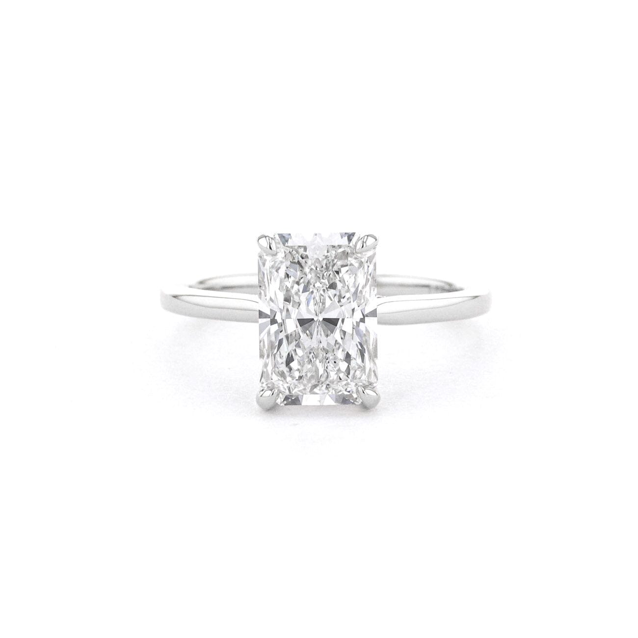 1.6mm Alice Radiant High Polish Engagement Rings Princess Bride Diamonds 
