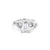 1.6mm Ariel Emerald Engagement Rings Princess Bride Diamonds 