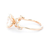 1.6mm Ariel Oval Engagement Rings Princess Bride Diamonds 