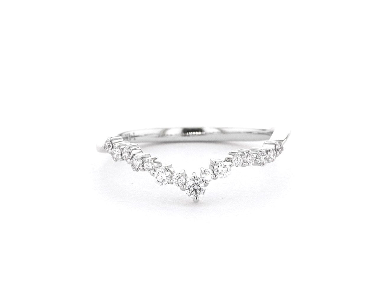 1.6mm Ariel Wedding Band Rings Princess Bride Diamonds 