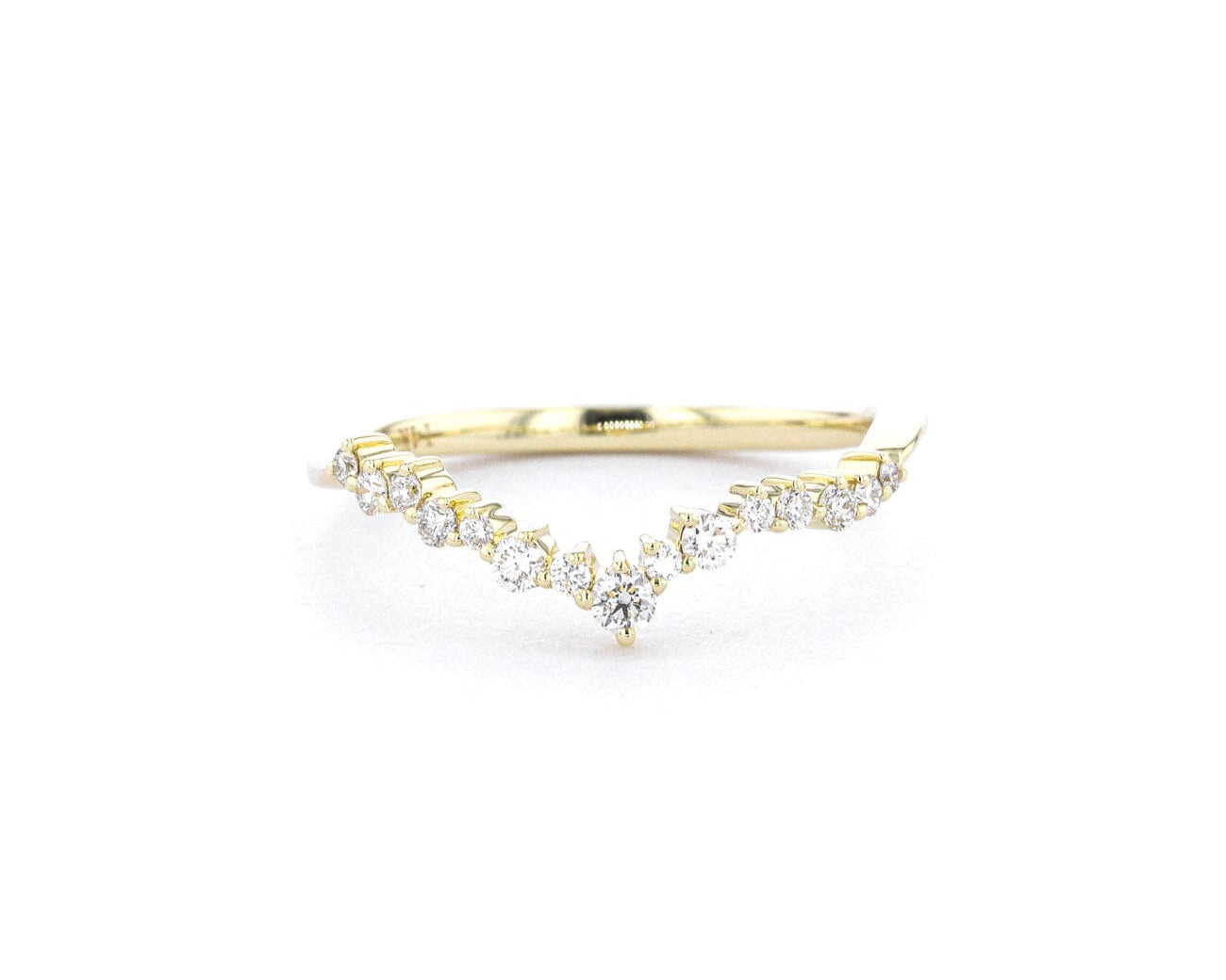 1.6mm Ariel Wedding Band Rings Princess Bride Diamonds 