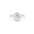 1.6mm Ava Round High Polish Bezel Engagement Rings Princess Bride Diamonds 