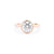 1.6mm Ava Round High Polish Bezel Engagement Rings Princess Bride Diamonds 