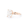 1.6mm Caraline Oval High Polish Engagement Rings Princess Bride Diamonds 