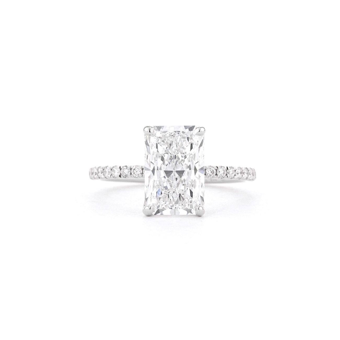 1.6mm Caraline Radiant Engagement Rings Princess Bride Diamonds 