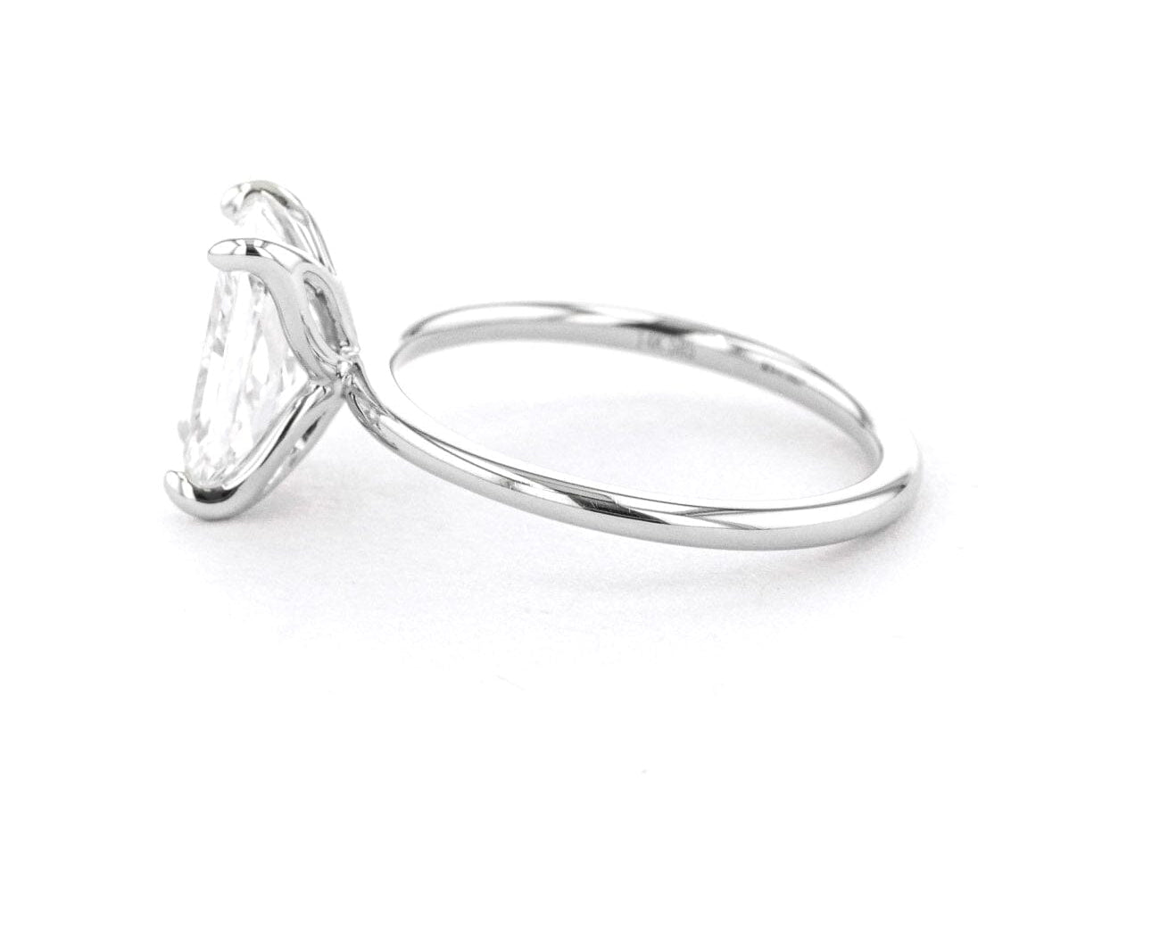 1.6mm Caraline Radiant High Polish Engagement Rings Princess Bride Diamonds 