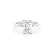 1.6mm Caraline Radiant High Polish Engagement Rings Princess Bride Diamonds 