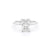 1.6mm Caraline Radiant High Polish Engagement Rings Princess Bride Diamonds 