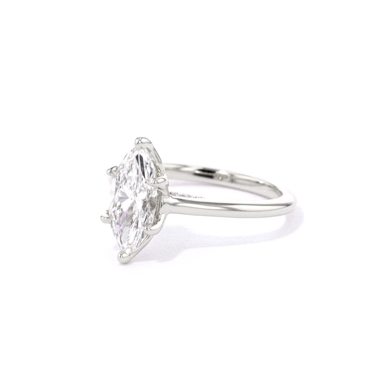 1.6mm Hana Marquise High Polish Engagement Rings Princess Bride Diamonds 