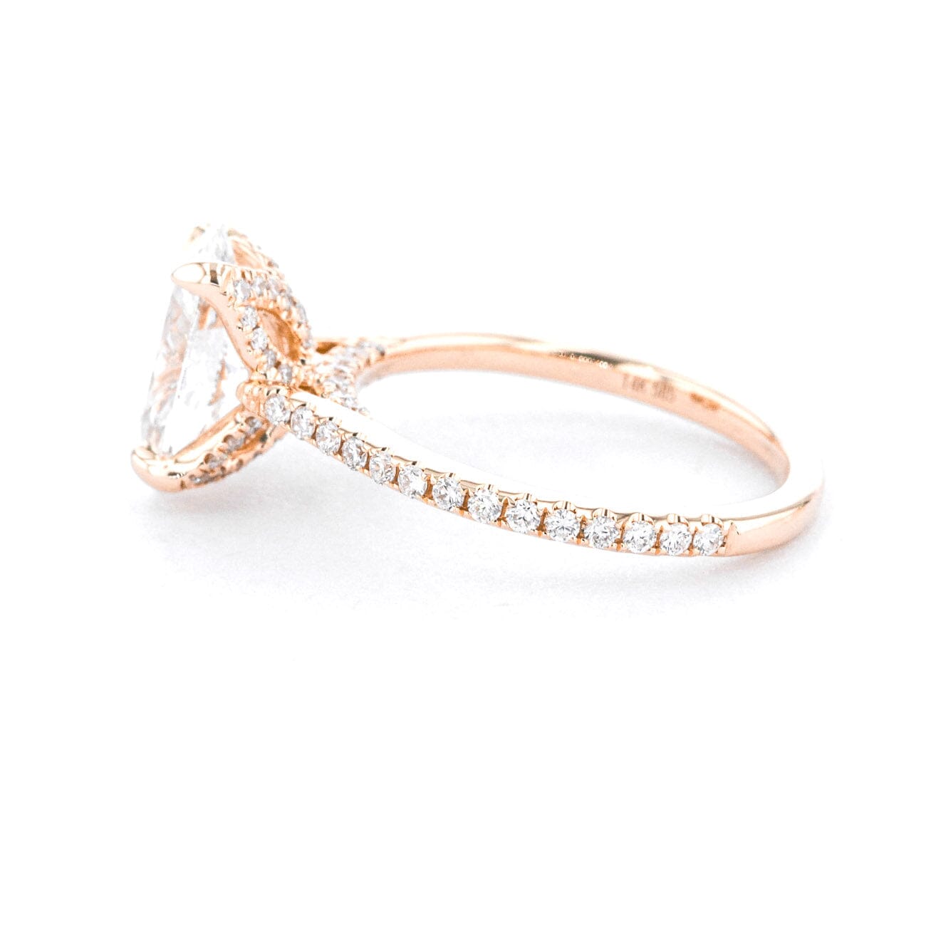 1.6mm Isabela Oval Engagement Rings Princess Bride Diamonds 