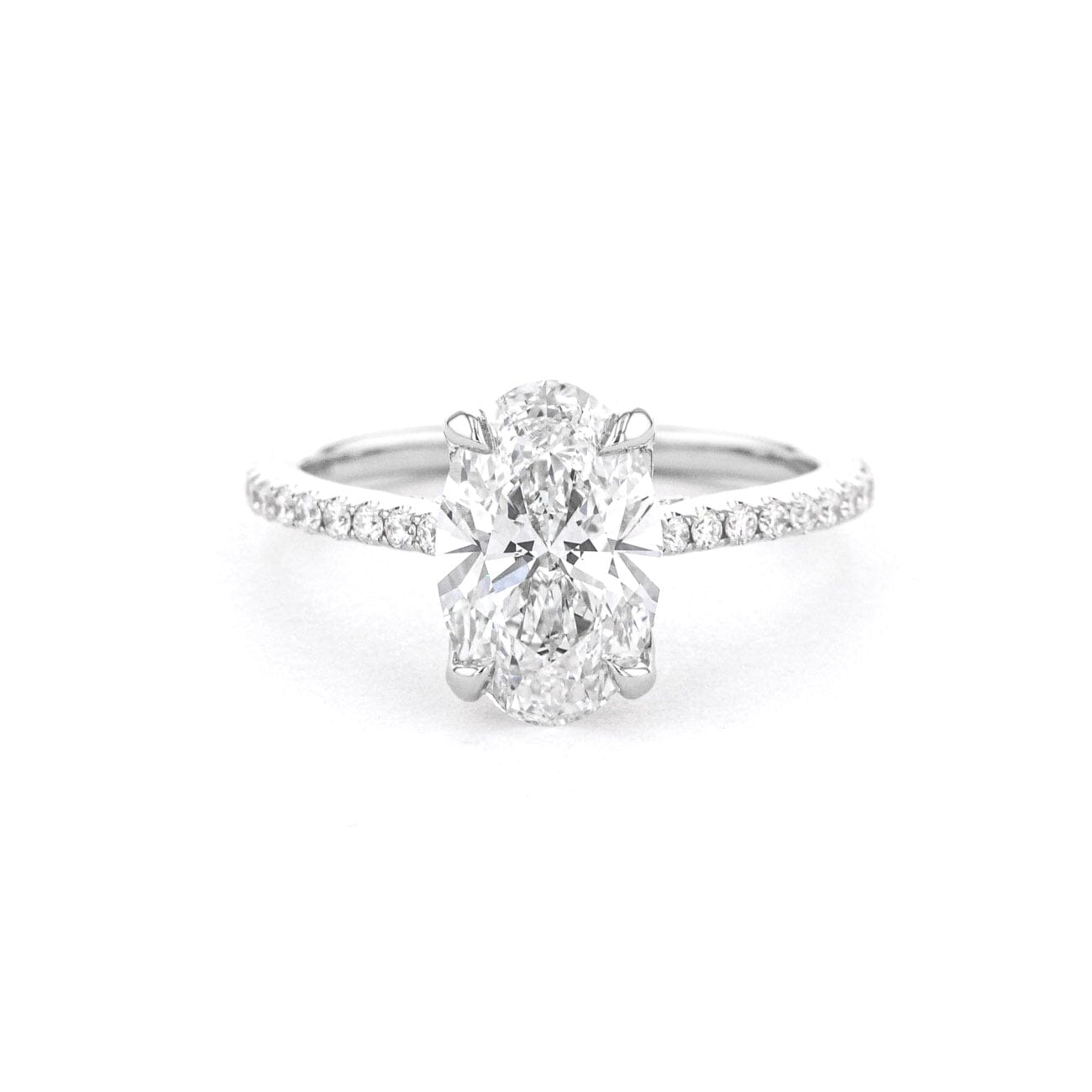 1.6mm Isabela Oval Engagement Rings Princess Bride Diamonds 